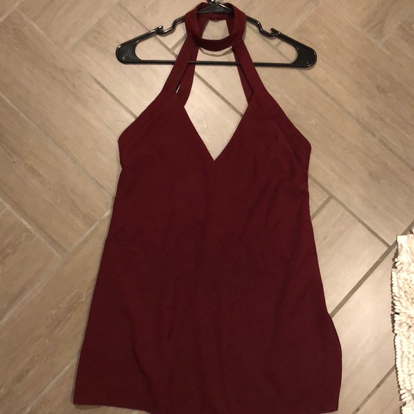 Nwt Tobin maroon cocktail dress - Picture 3 of 4